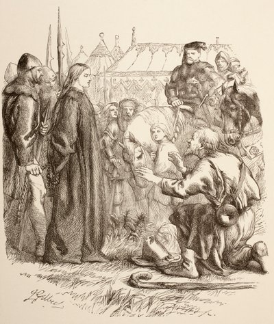 Joan la Pucelle at the Stake by John Gilbert